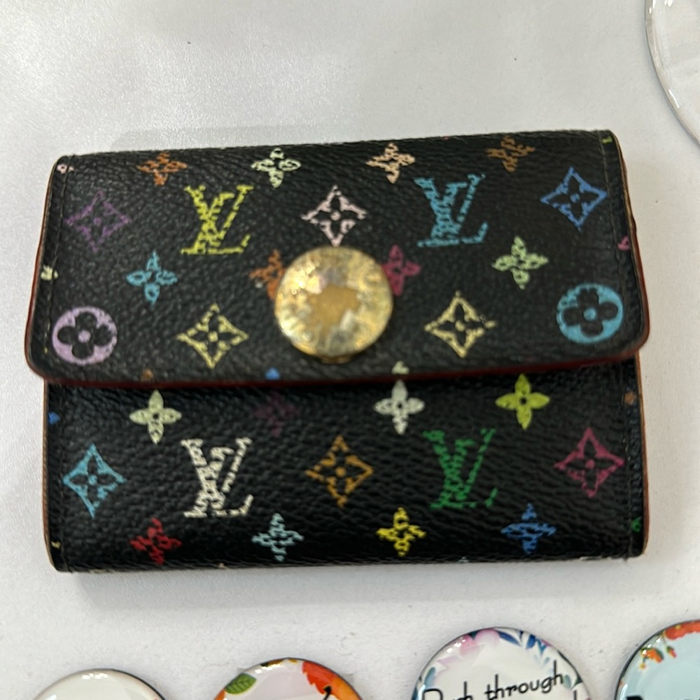 SOLD****Lv Multicolor Card Case